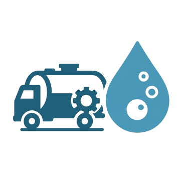 Cleaner tank and service logo