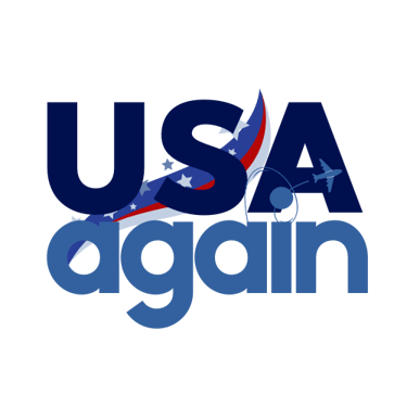 USAgain, Estados Unidos de novo, Viagem Estados Unidos logo