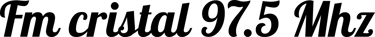 Fm Cristal 97.5 logo