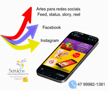 Criação de artes digitais e sites logo