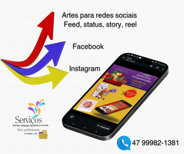 Criação de artes digitais e sites logo