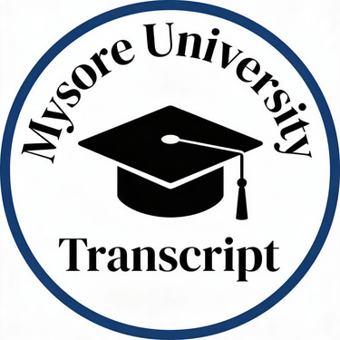 Mysore University Transcript logo
