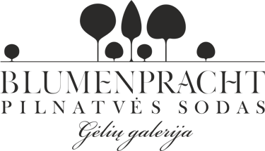 Blumenpracht. Pilnatvės Sodas. Gėlių galerija logo