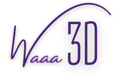 Efecto Waaa 3D logo
