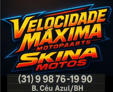 Velocidade Máxima MotoParts Skina Motos logo