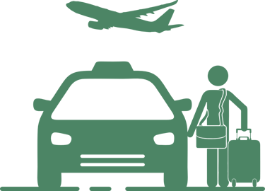 City taxi and shuttle logo