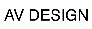 AV design logo