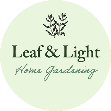 Leaf & Light Home Gardening logo