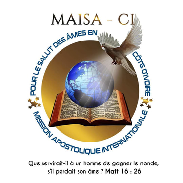MAISA-CI est un site internet pour une organisation religieuse qui exerce dans les campagnes de prières.  logo