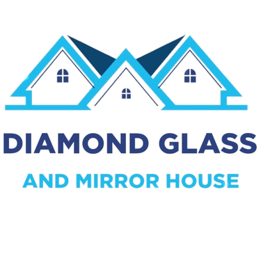 Diamond glass and mirror house  logo