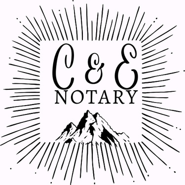 C & E Notary logo