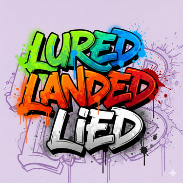 Lured Landed Lied About logo