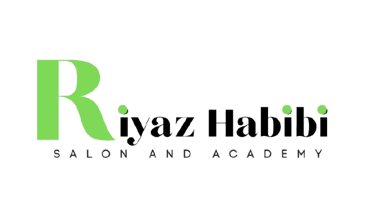 Riyaz habibi salon and academy logo