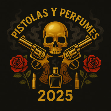 Pistolas y Perfumes logo