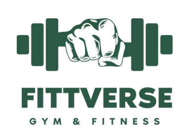 Fittverse for fittness training online vrtual fitness gym and diet nutrition logo