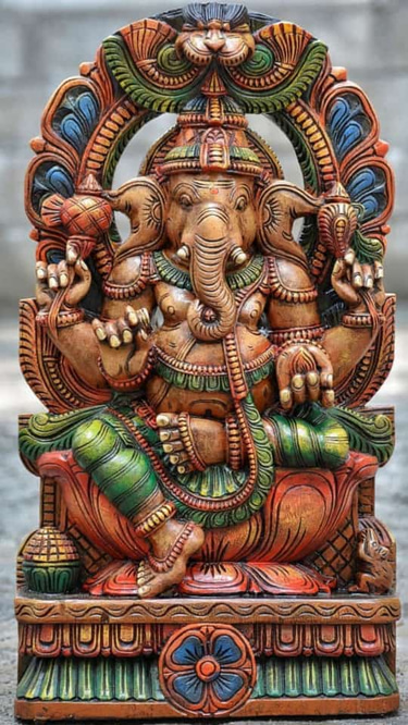 Arumbavur wood sculpture logo