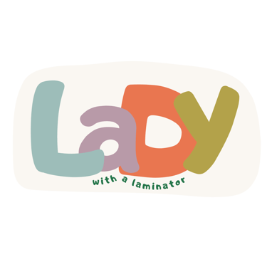 Lady with a Laminator logo