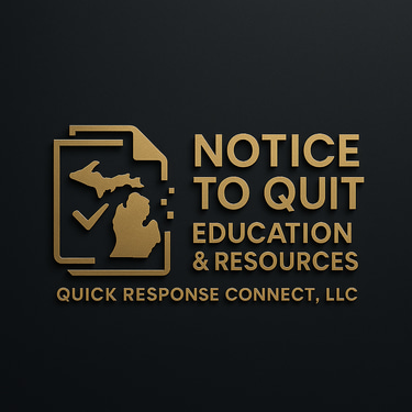 Notice to Quit Michigan .com - Quick Response Connect, LLC logo