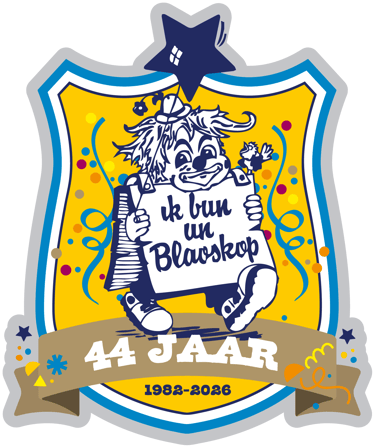 44 jaar Blaoskoppen embleem logo