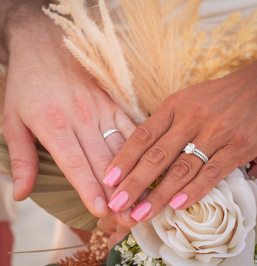 Celebrate Justin and Bridget logo