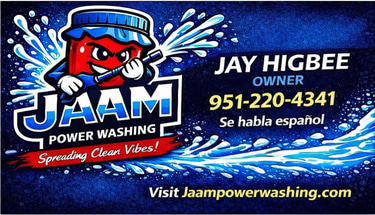 JAAM POWER WASHING logo