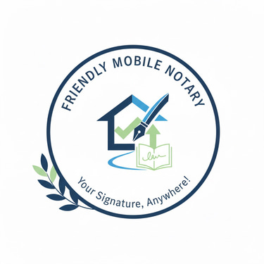 friendly mobile notary logo