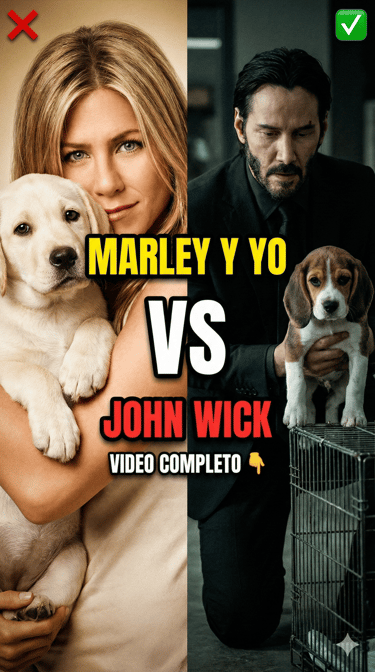La diferencia entre estas dos películas John Wick y Marley 