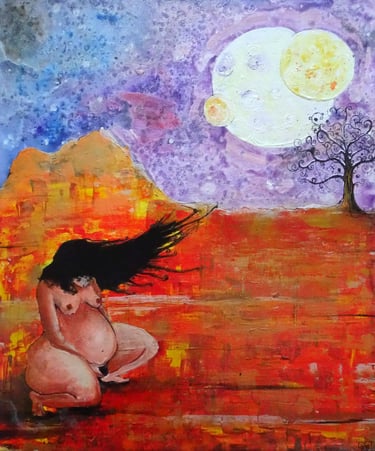 peinture maternité art galerie