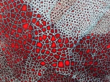 Email, céramique, rouge, atelier poterie