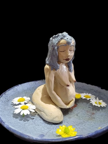 Sculpture céramique maternité