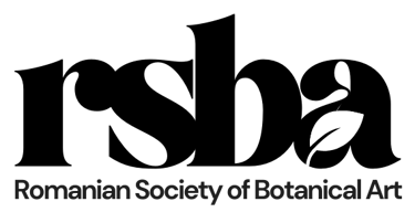 Romanian Society of Botanical Artists logo