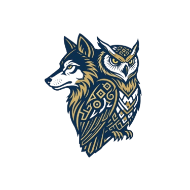 Le loup et le hibou logo