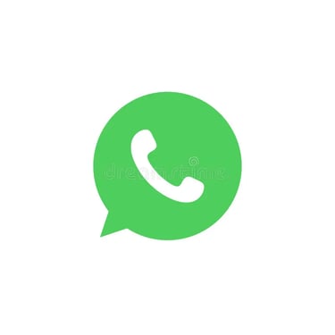 Green WhatsApp icon featuring a white telephone handset inside a circular speech bubble.