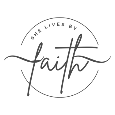 She Lives by Faith logo