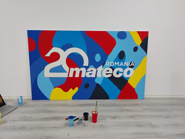 Panou aniversar 20 de ani Mateco România.