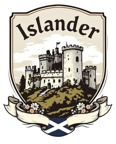 Islander UK Harris Tweed bags by Bullantic  logo