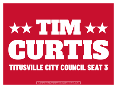 Tim Curtis for Titusville City Council Seat 3 logo