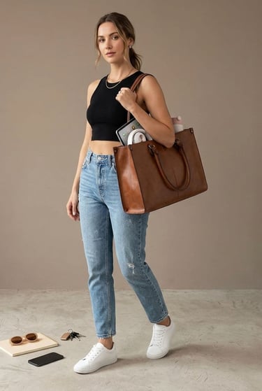  brown tan shoulder bag — a neutral investment piece for a minimalist wardrobe