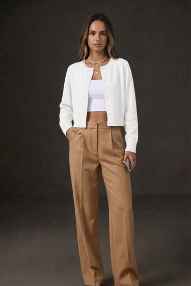 oatmeal wool jumper folded — minimalist wardrobe knitwear essential