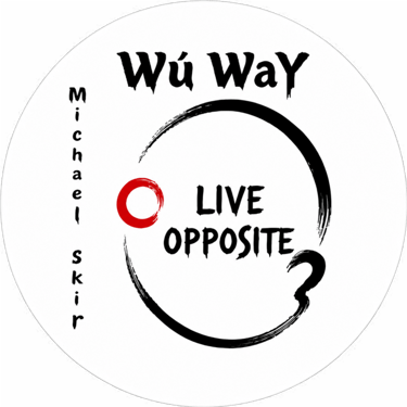 Wu WaY Michael skir ,Zen buddhis way of think opposite les nowhere will get you everywhere logo