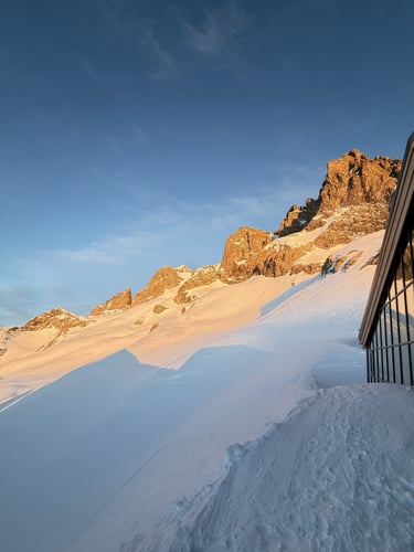 Tour de la Meije con esquís de montaña. Refugio Adele Planchard