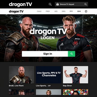 Drogon TV Login & Sign In : Official Dorgon TV App for Live Sports, PPV & TV Channels | DrogonTV
