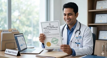 Medical Council Duplicate Certificate