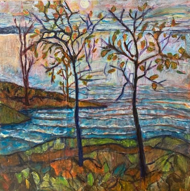 Autumn, Puget Sound, Oil on Canvas