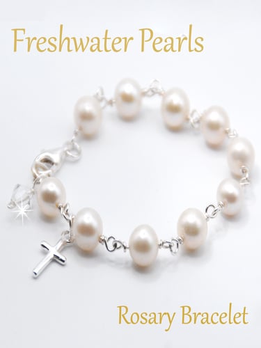 freshwater pearl one decade rosary bracelet Northern Ireland