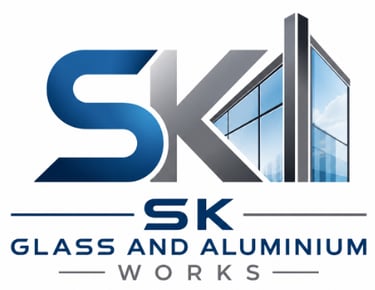 SK GLASS AND ALUMINIUM WORKS logo
