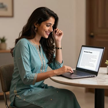 Close-up of hands interacting with an AI-powered investment app on a smartphone.