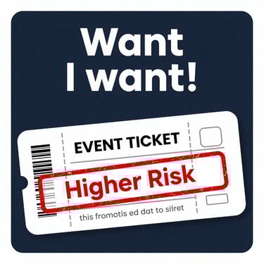 Visual showing a broken ticket symbolizing fake or duplicated tickets.