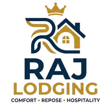 RAJ LODGING logo