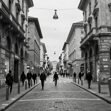 Portrait of Marco Angioni in a modern office setting, smiling confidently while reviewing documents.